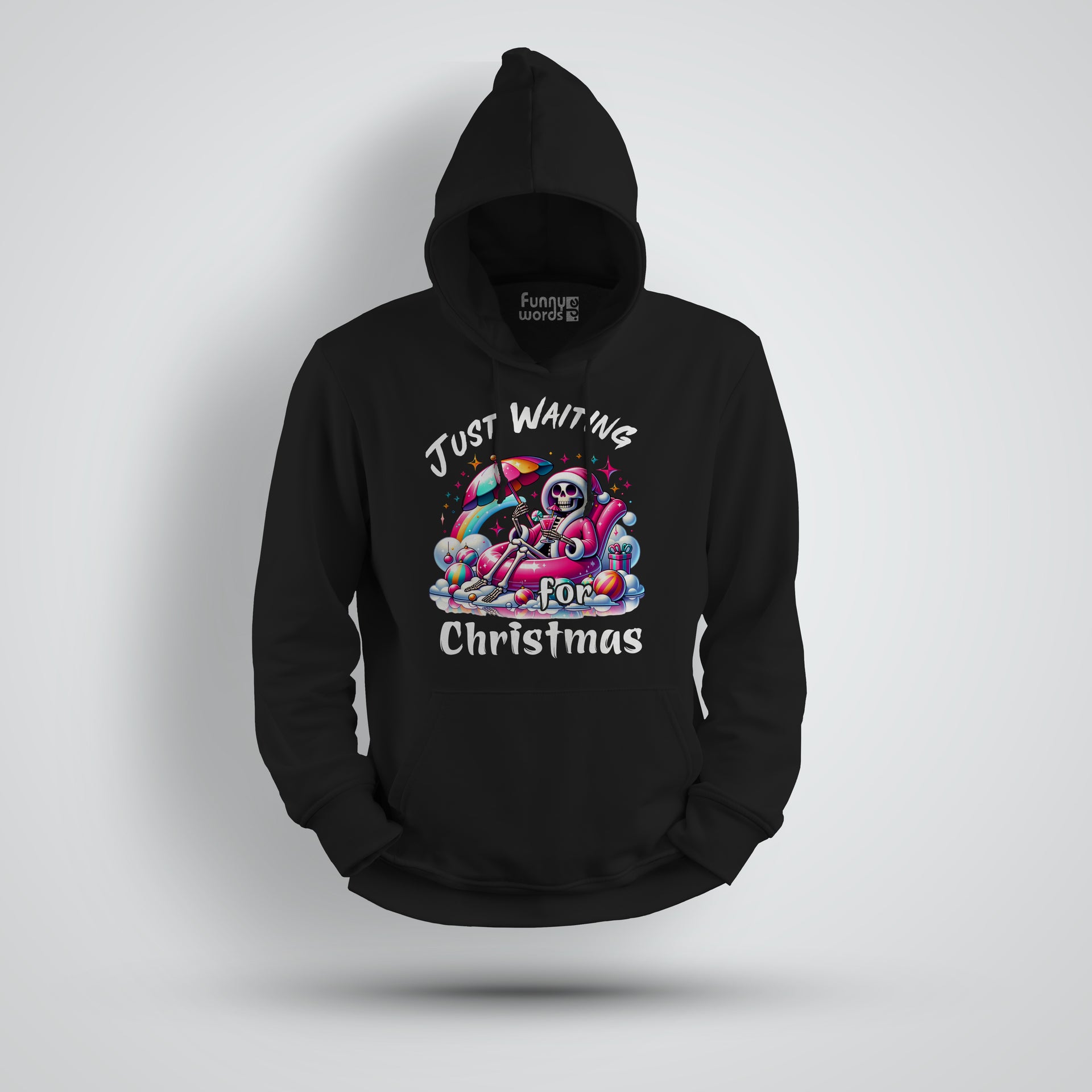 Just waiting for Christmas X-MAS Design Unisex Deluxe Heavy Hoodie