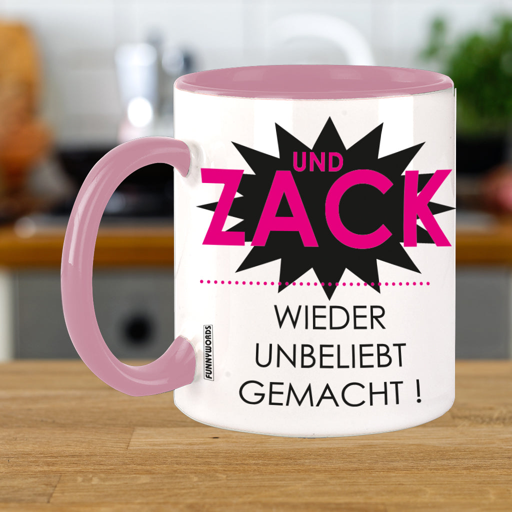 FUNNYWORDS UND ZACK wieder unbeliebt gemacht Kaffeebecher