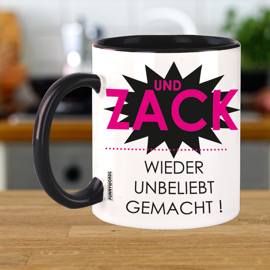 FUNNYWORDS UND ZACK wieder unbeliebt gemacht Kaffeebecher