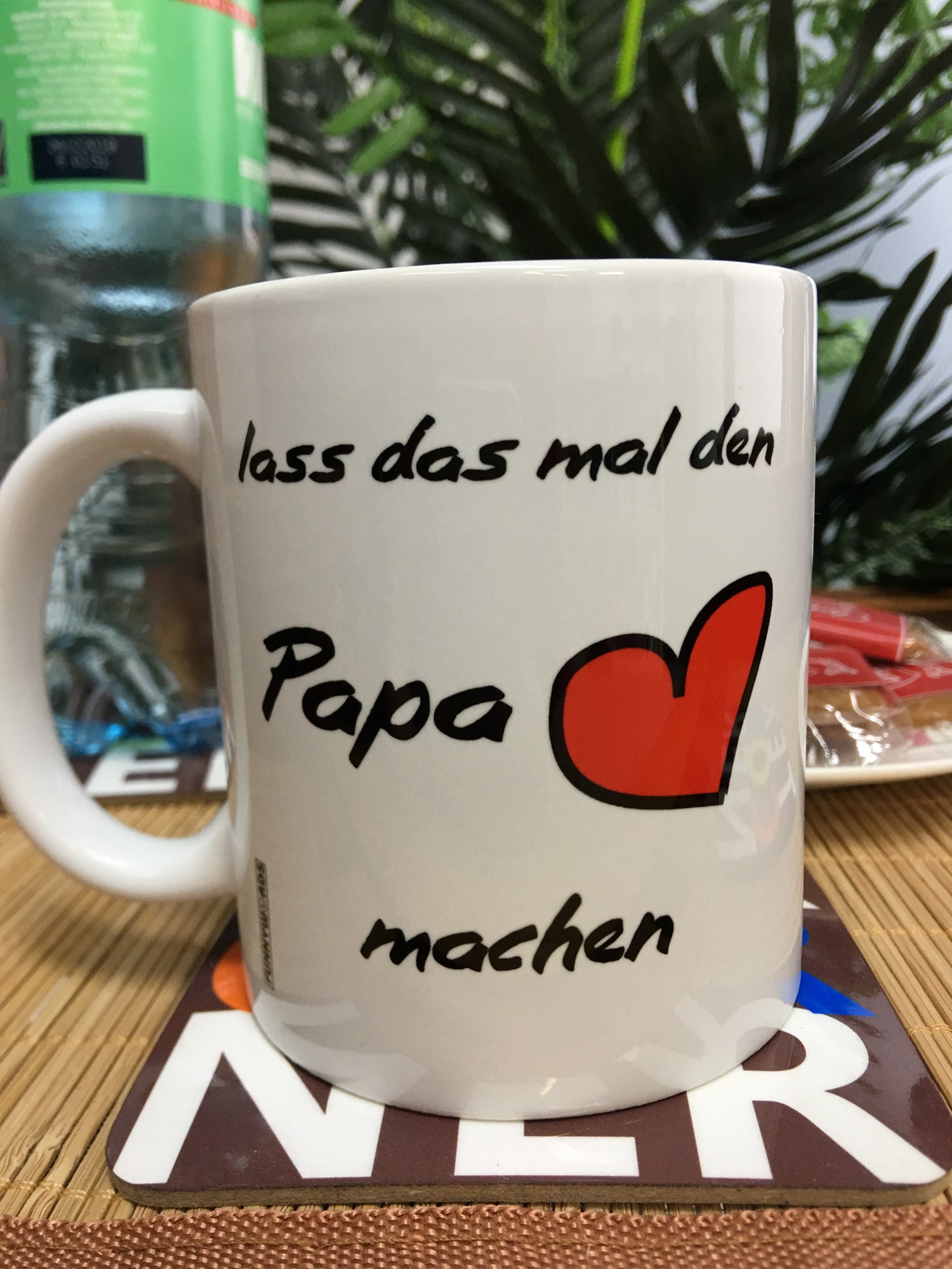 FUNNYWORDS lass das mal den Papa machen Vatertag 2019 Tasse