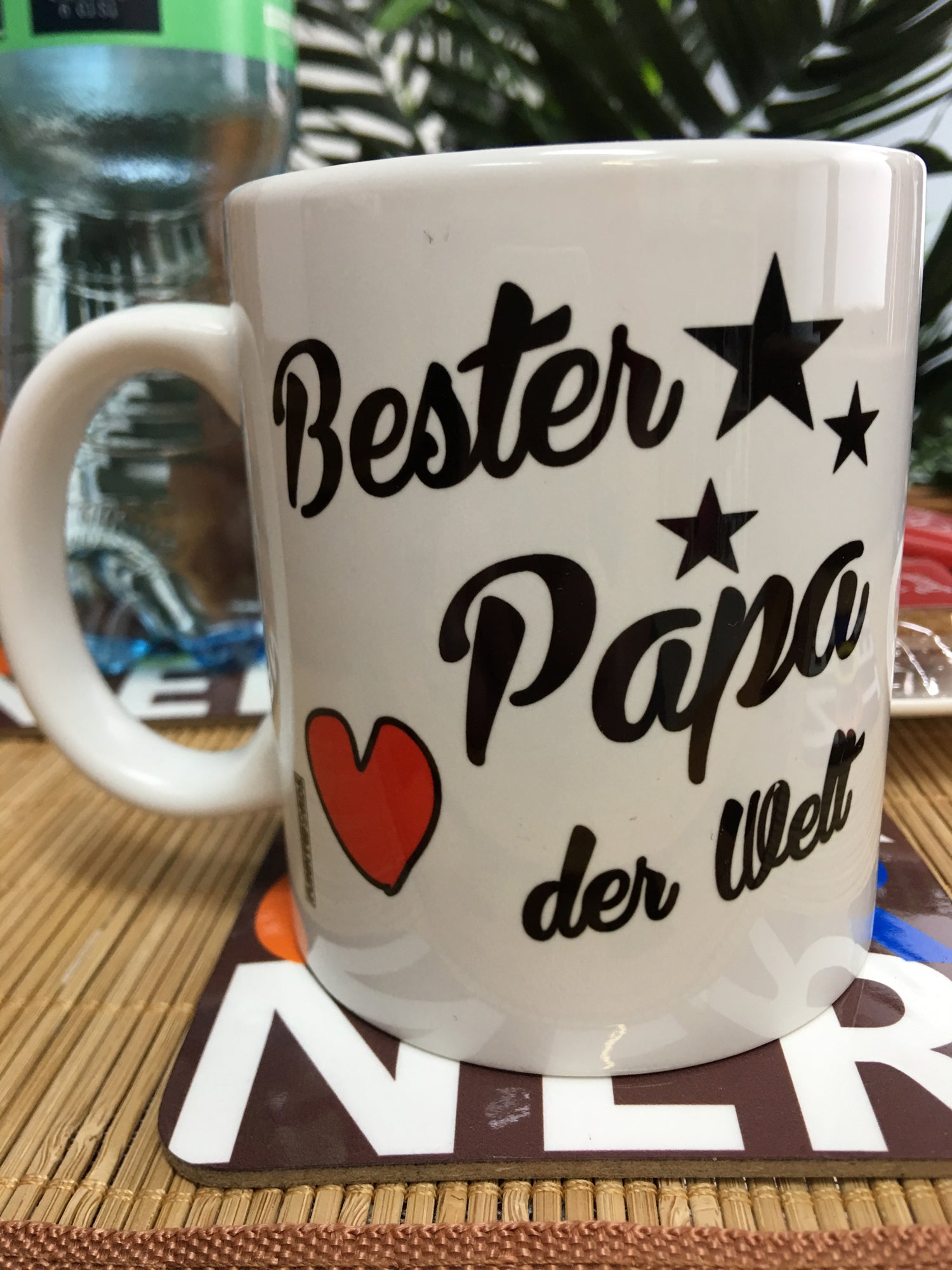 FUNNYWORDS Bester Papa der Welt Kaffeebecher